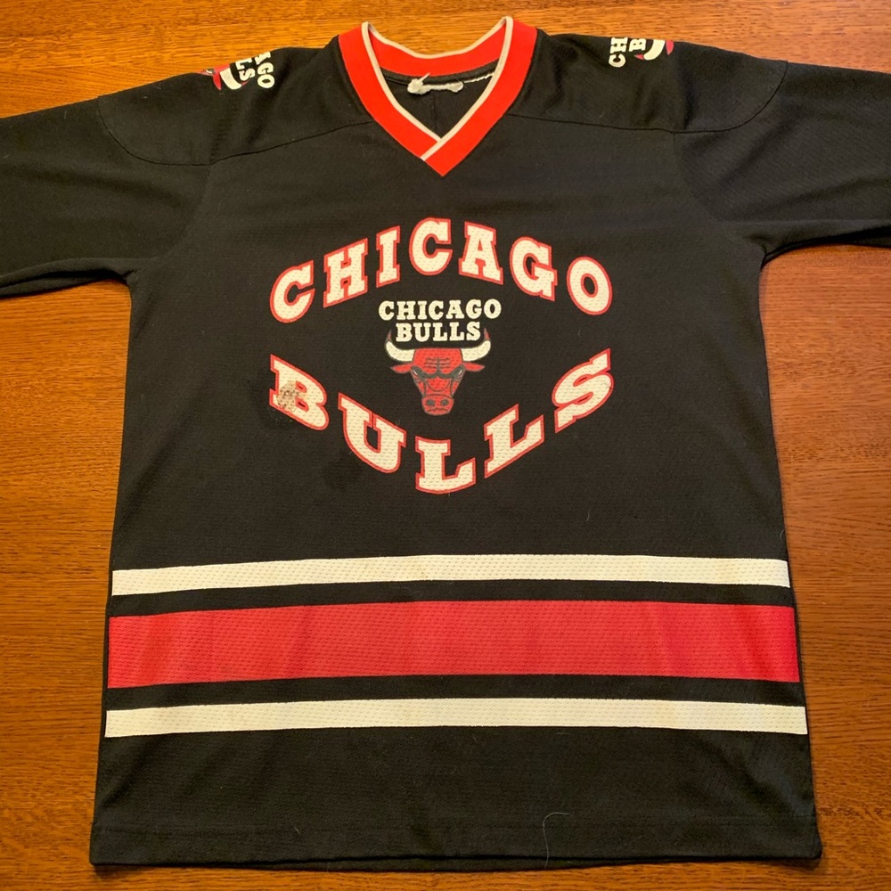 Chicago Bulls Hockey Jersey Vintage NHL NBA